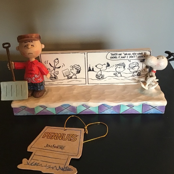 Jim Shore / Snow Dance / Charlie Brown and Snoopy - Picture 1 of 4